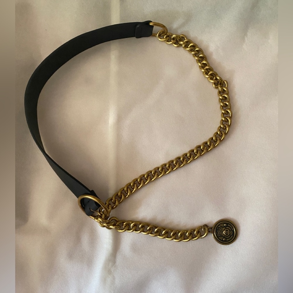 Women metal and leather belt - Picture 1 of 2